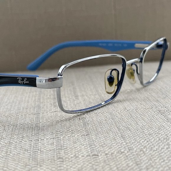 Ray-Ban Youth Kids Eyeglasses Frame Silver/Blue Glasses Rb1027 45[]16 125 - Picture 1 of 12
